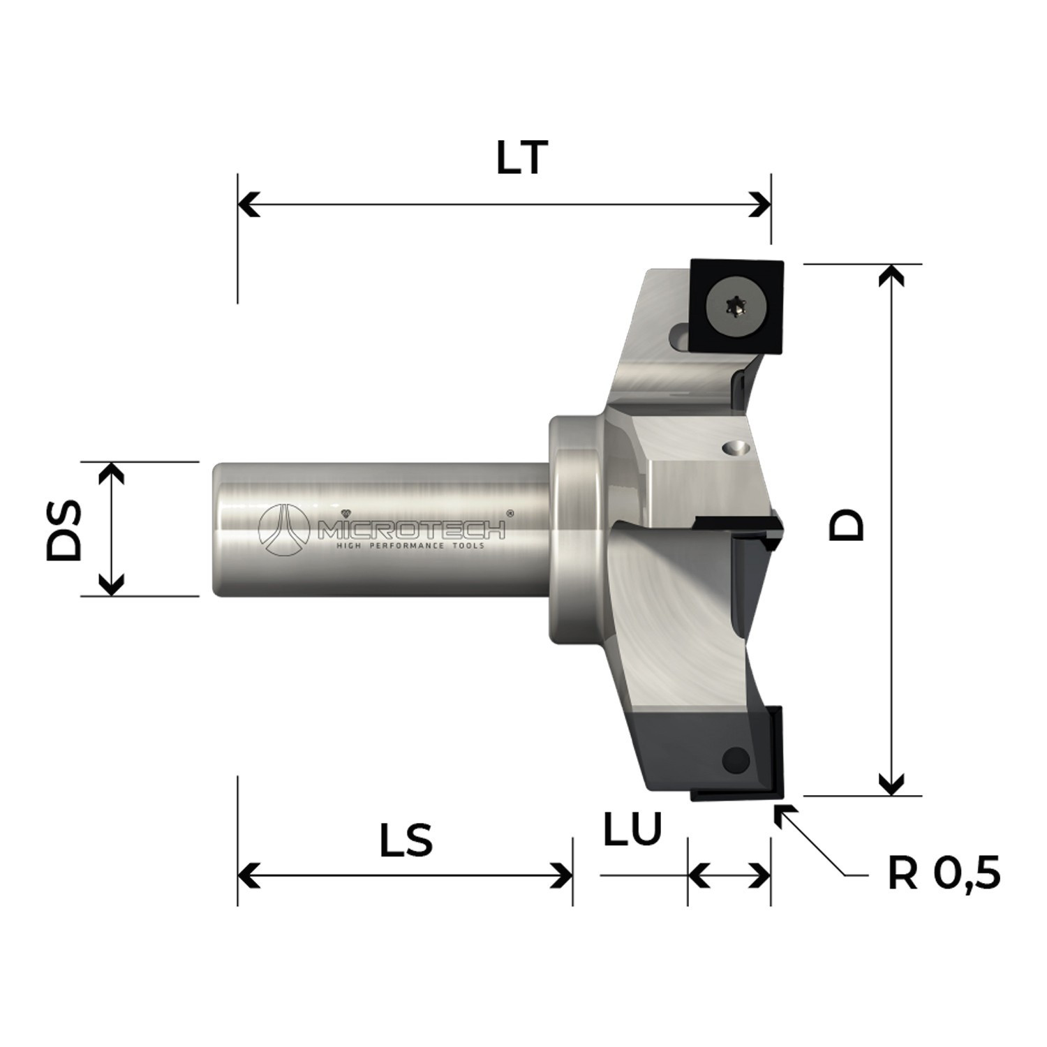 Fraise à surfacer à plaquettes carbure pour surfaçage CNC