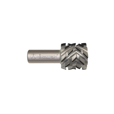 Fresa de retificação PCD helicoidal Z4+4 com ângulo axial 40°