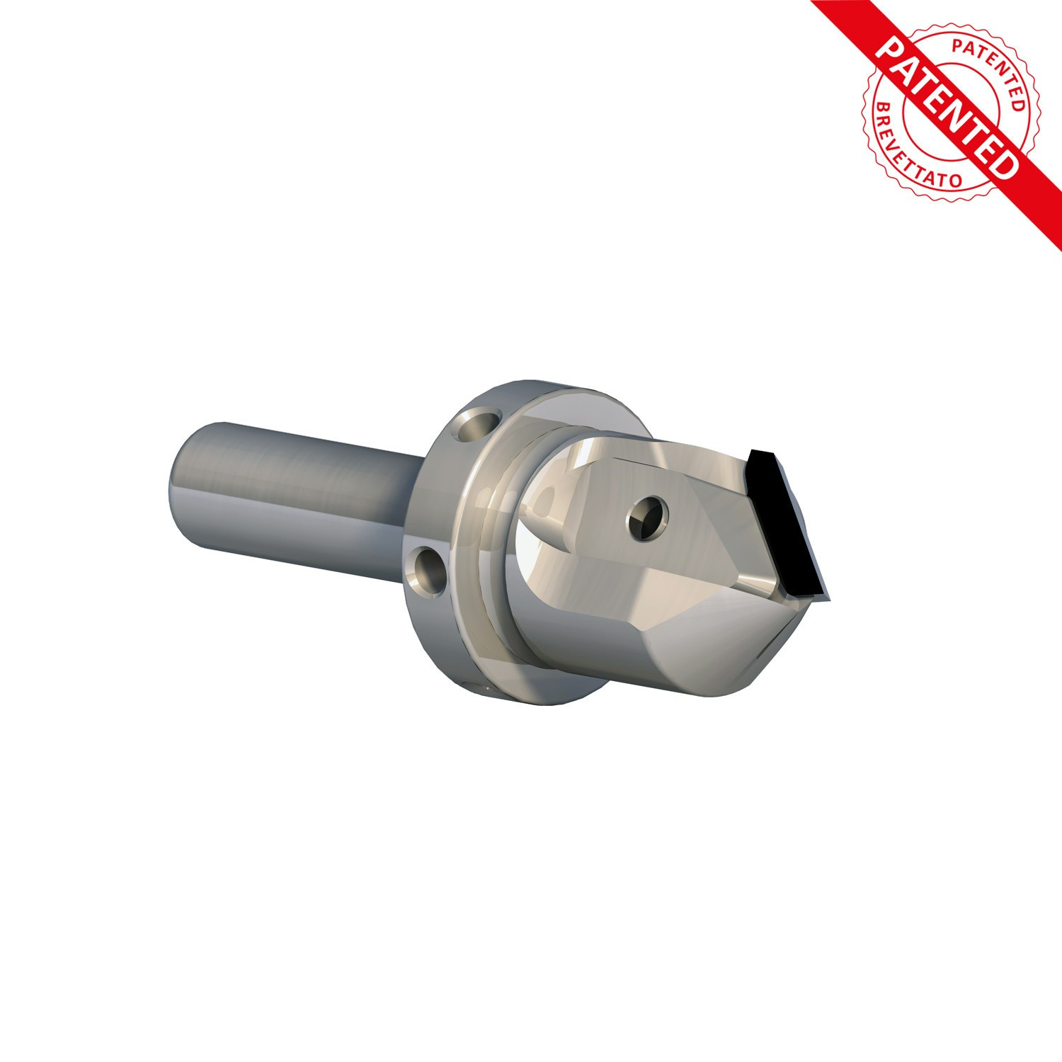 Fresa alta precisione porta inserti intercambiabili in diamante per profili a “V“ di 90° / 91° Fresa alta precisione porta inserti intercambiabili in diamante per profili a “V“ di 90° / 91°