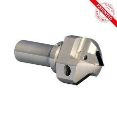 Fresa alta precisione porta inserti intercambiabili in diamante per profili a “V“ di 90° / 91°