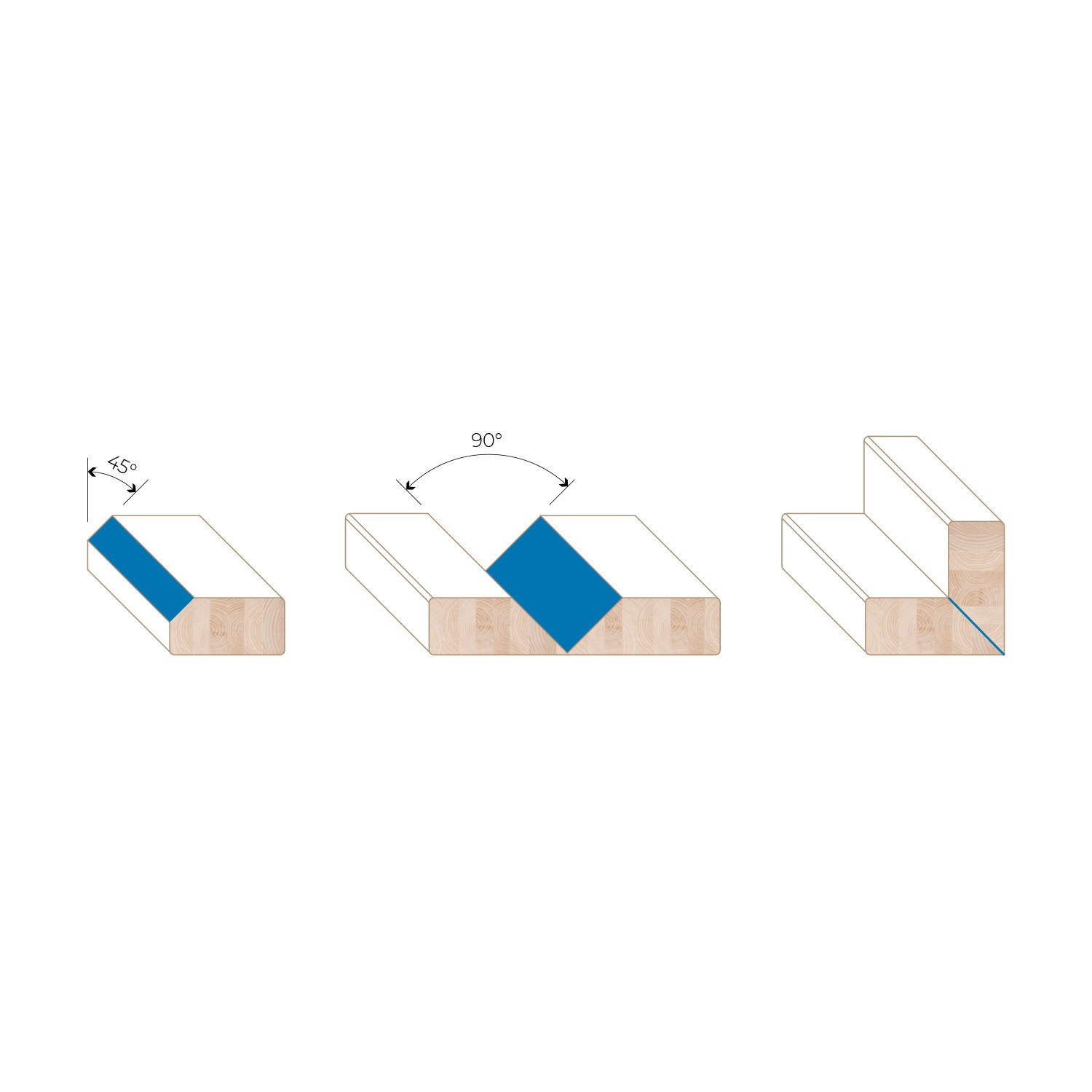 Fresa conica in diamante per canali a V folding e smussi a 45° Z2+2 Fresa conica in diamante per canali a V folding e smussi a 45° Z2+2