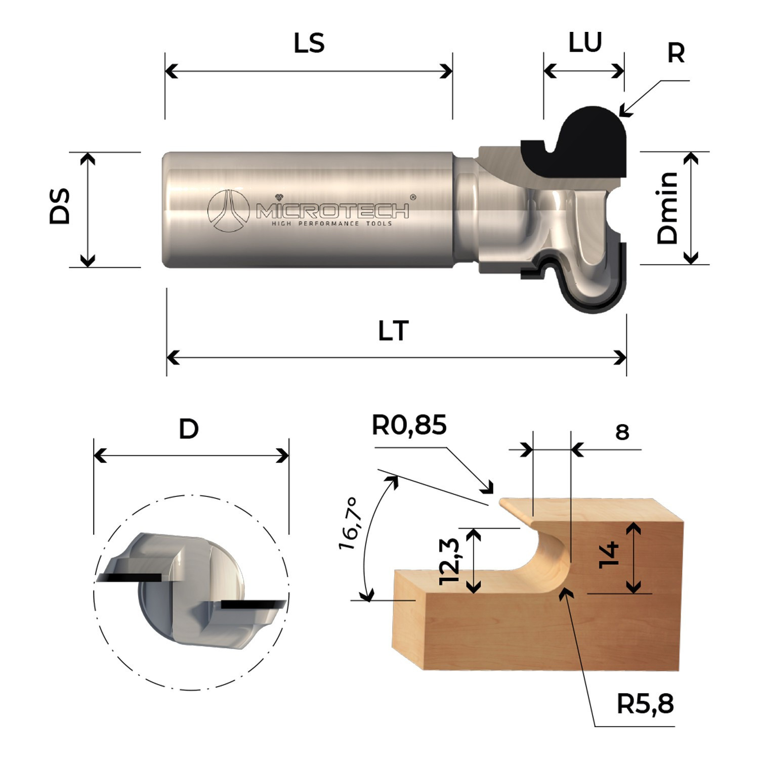 Fresa per maniglie - Profilo 5