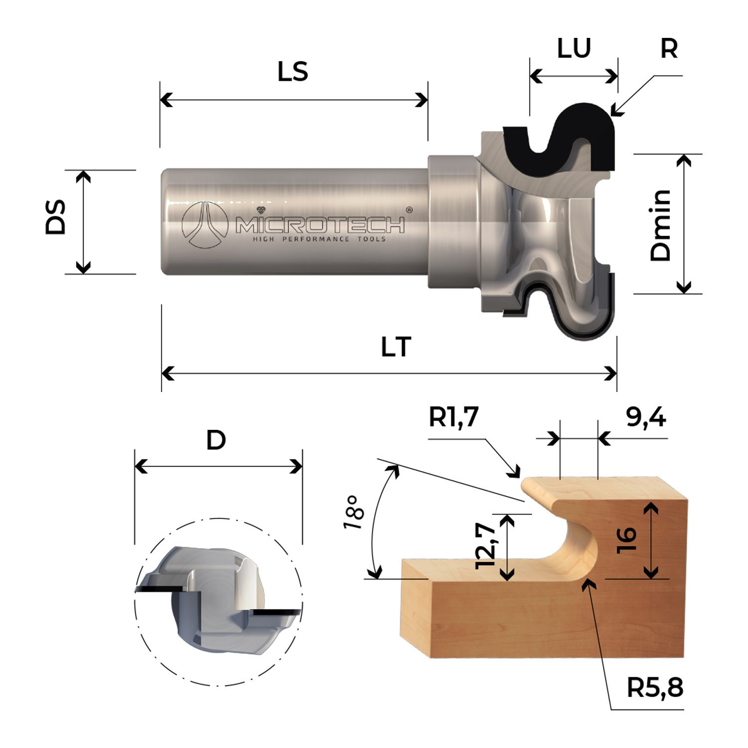 Fresa per maniglie - Profilo 7