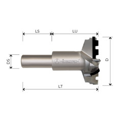 PCD blind holes drilling bit Z2+2 with chip breaker