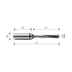 PFO7514Solid carbide dower drill HWM