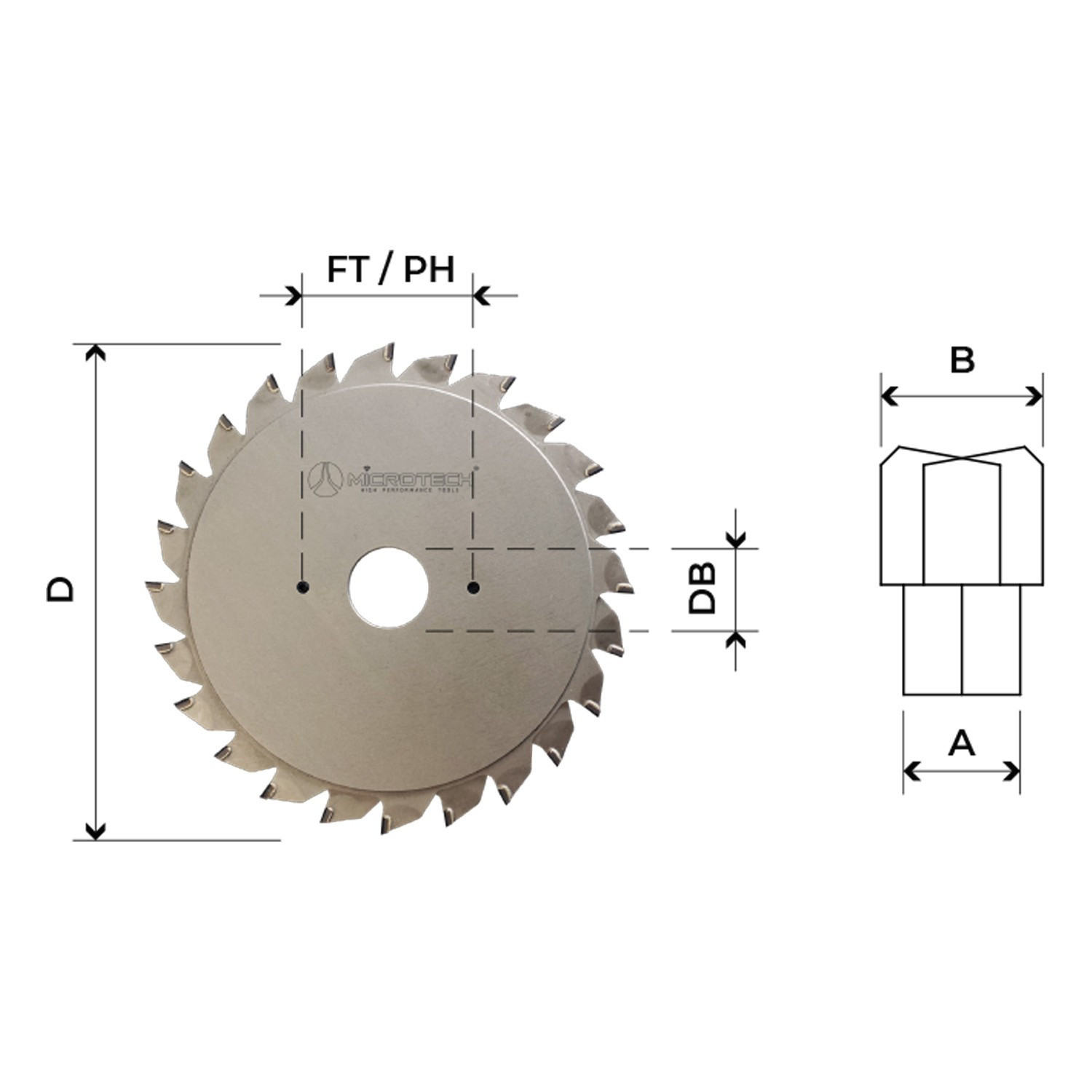 Lame incisive réglable diamant PCD H6