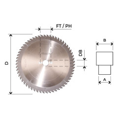 PCD H4 diamond blade for CNC folding DIA
