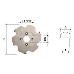 Fresa lamello per incastri clamex P-SYSTEM