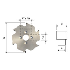 Lamello biscuit joint cutter