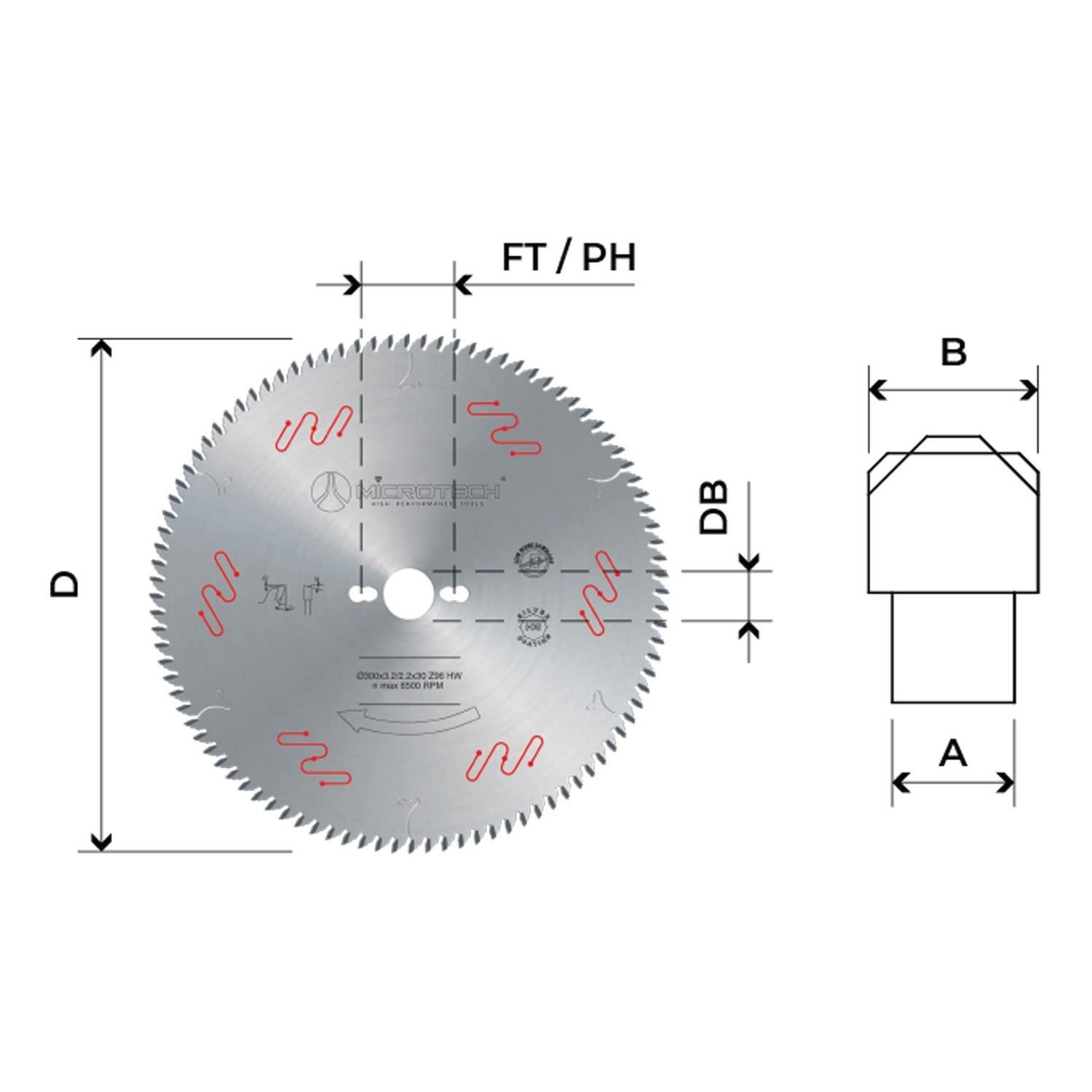 Lame HW pour équarrir MDF et panneaux agglomérés