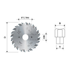 Adjustable HW scoring blade