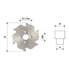 HW Lamello cutter for biscuit joints