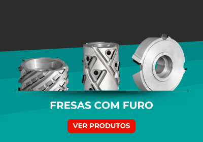 Fresas com furo